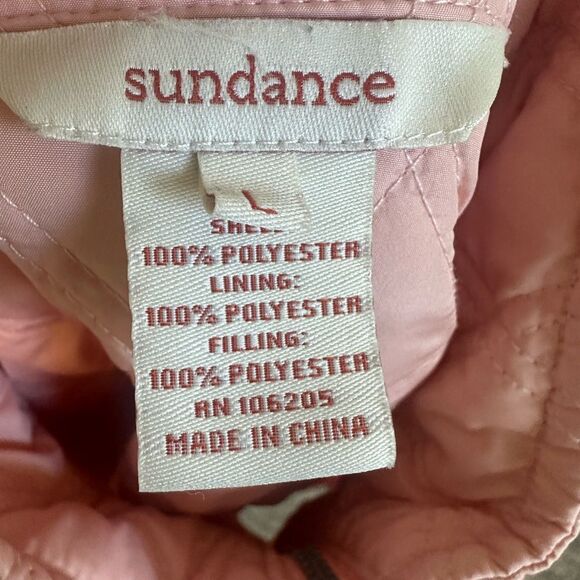 Sundance Rose Quilted 1/4 Zip Pullover Jacket L - Picture 8 of 8